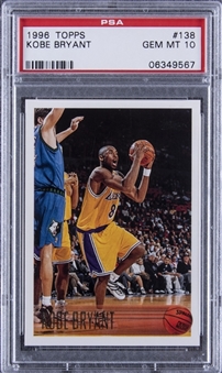 1996/97 Topps #138 Kobe Bryant Rookie Card – PSA GEM MT 10